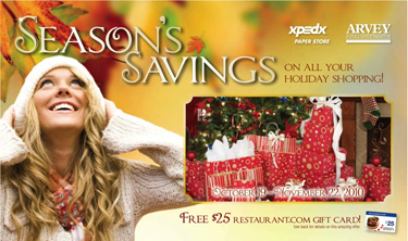 XPEDX STORES
Campaign: Holiday Promotions
Targets: B2C Retail
Integration: Digital, E-mail & In-Store Signage